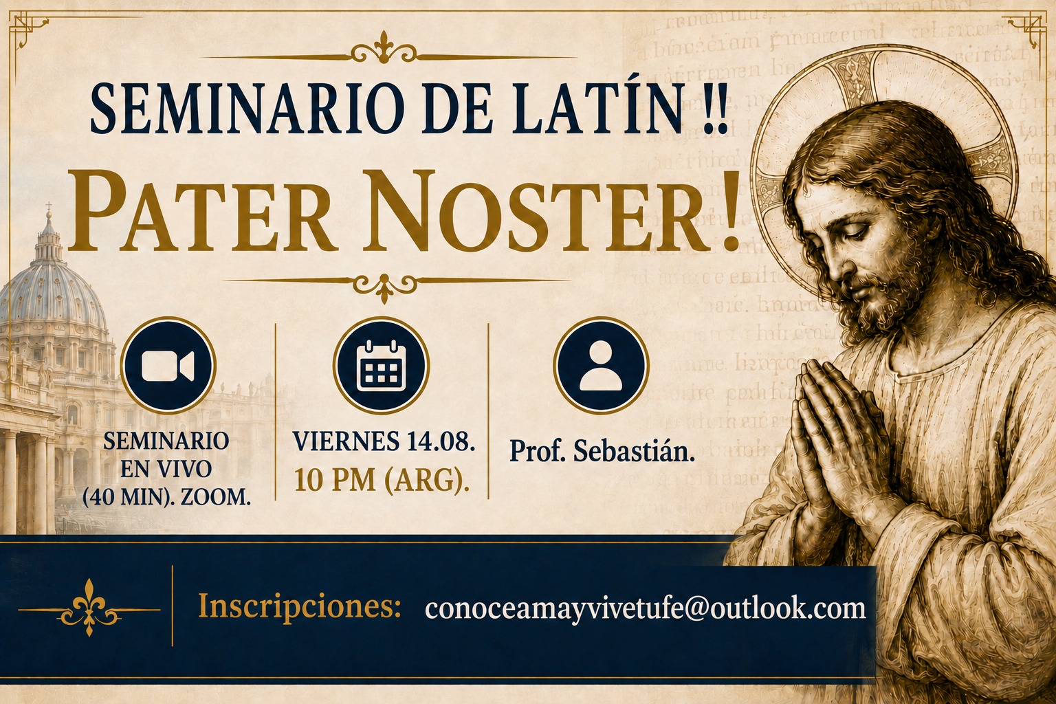 SEMINARIO DE LATÍN GRATUITO: Pater Noster