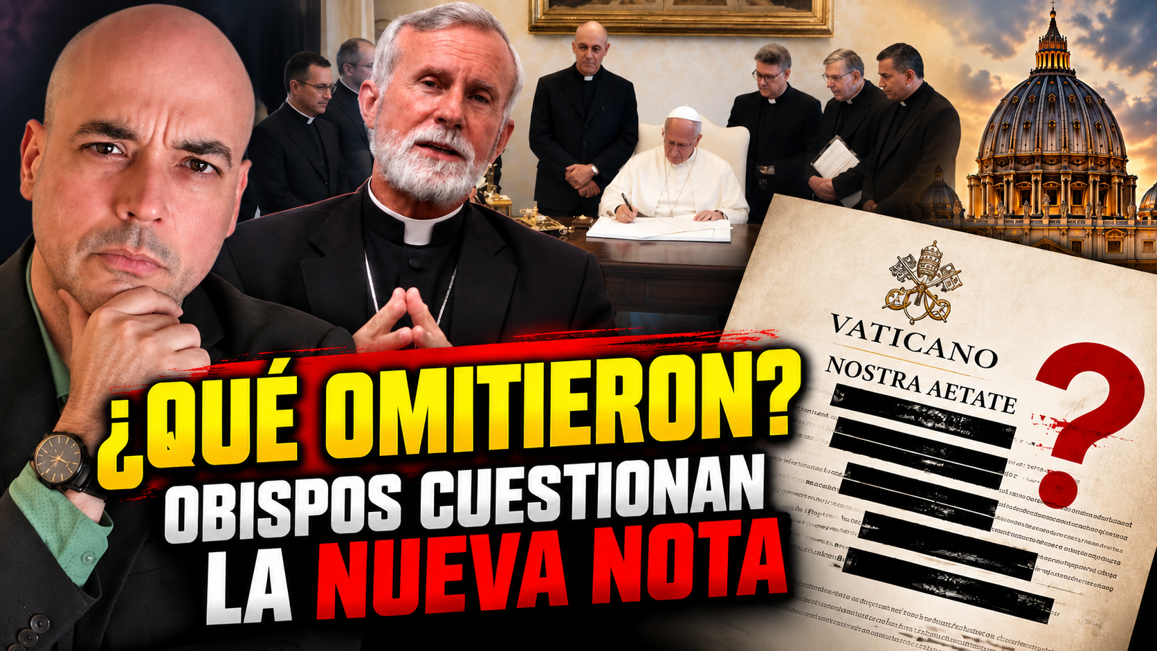 ¿QUÉ DEJÓ FUERA EL VATICANO? La polémica Nota sobre Nostra Aetate Vaticano 2 | Video con Luis Roman